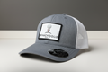 Premium Golf Hat Grey/White