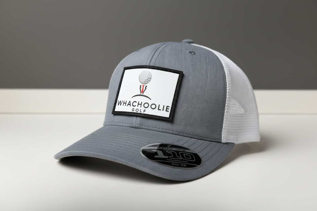 Premium Golf Hat Grey/White